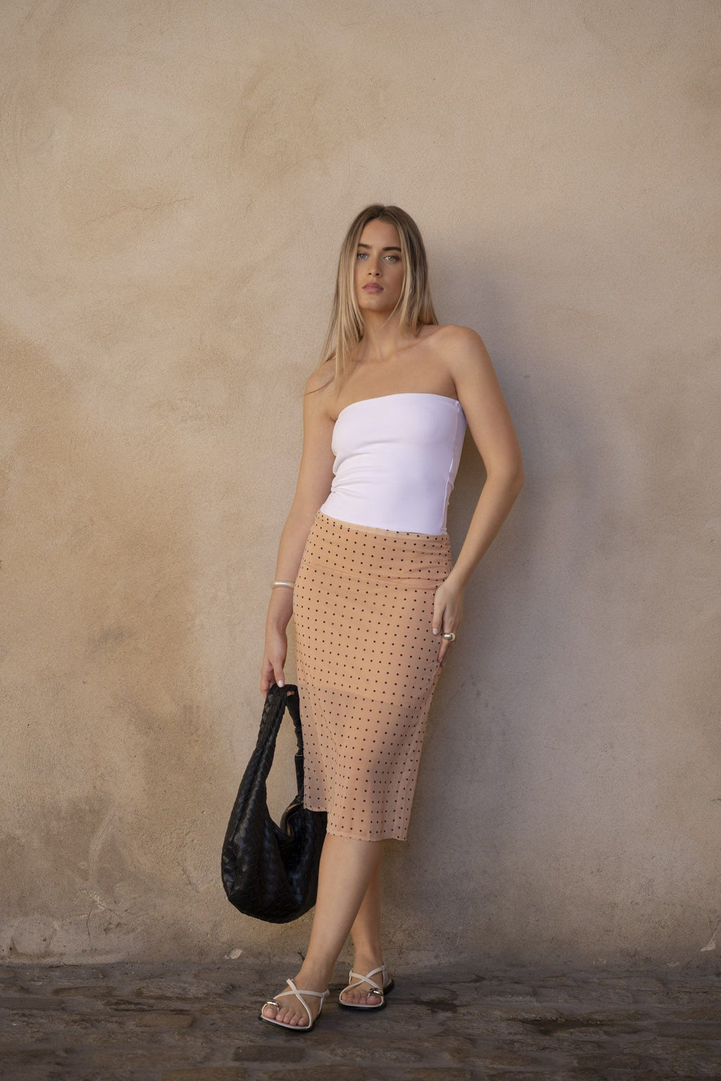 SAIA MIDI COM BOLINHAS