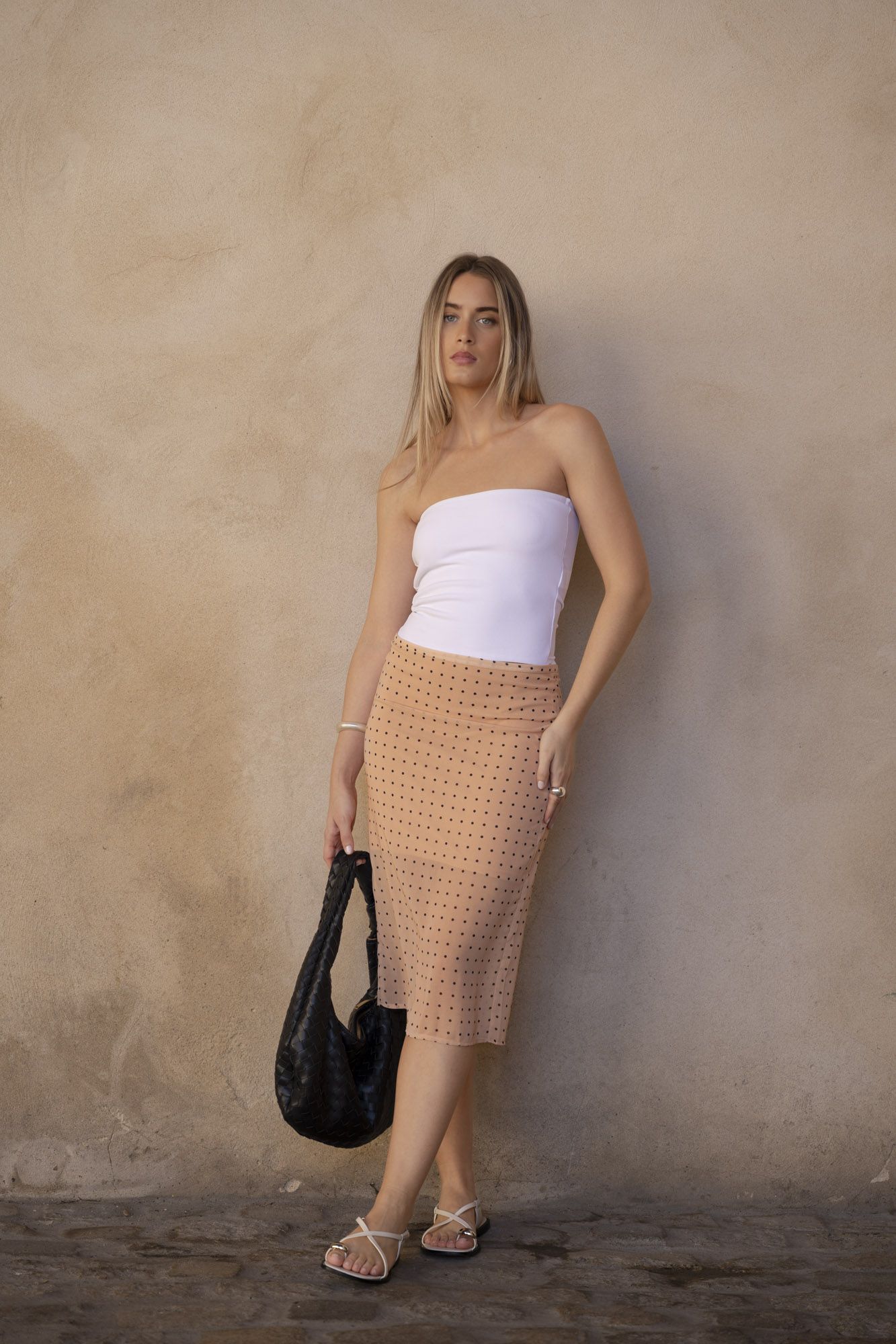 SAIA MIDI COM BOLINHAS