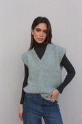 COLETE DE MALHA OVERSIZE