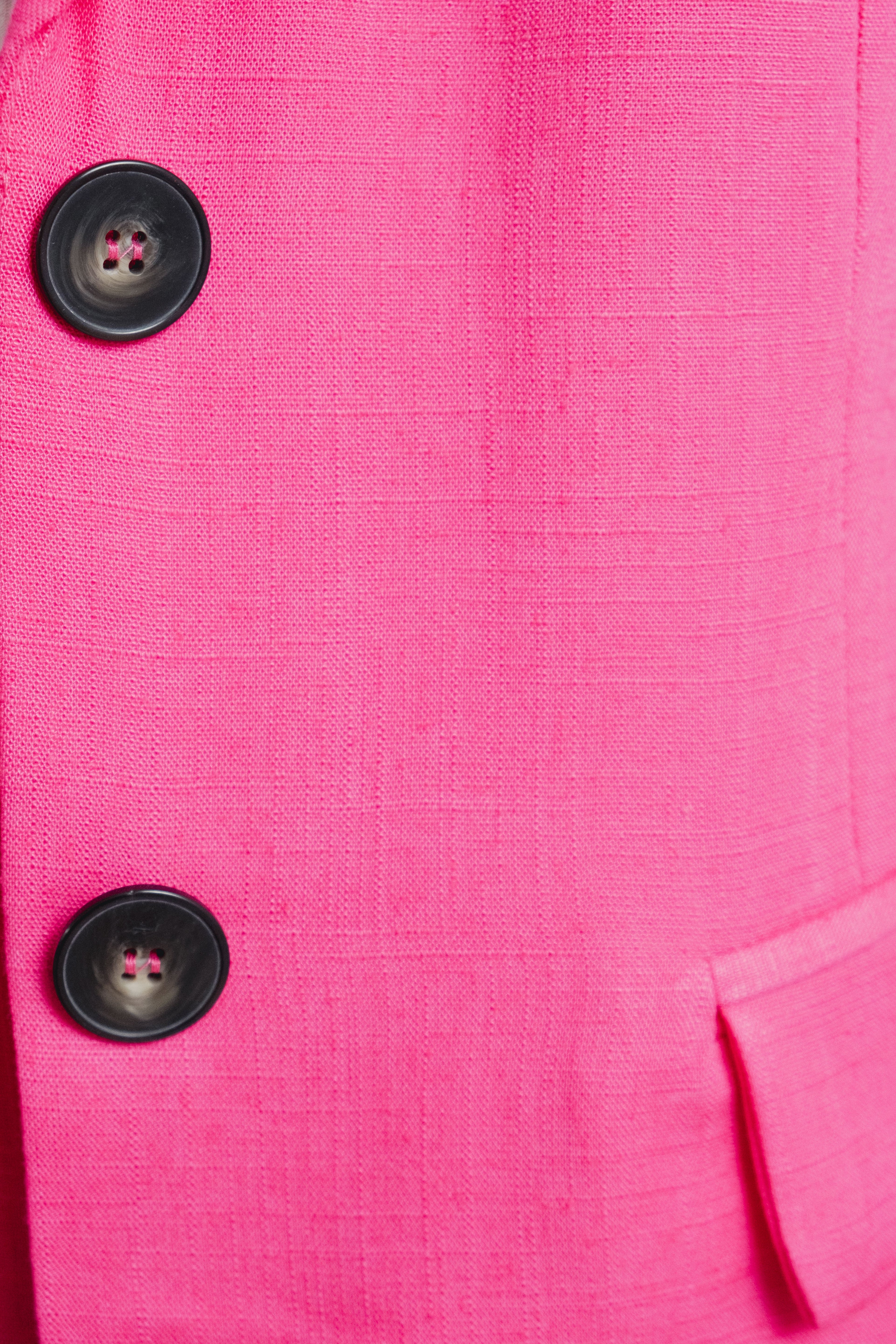 BLAZER DE LINHO FÚCSIA