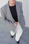 BLAZER COM PADRÃO PIED-DE-POULE