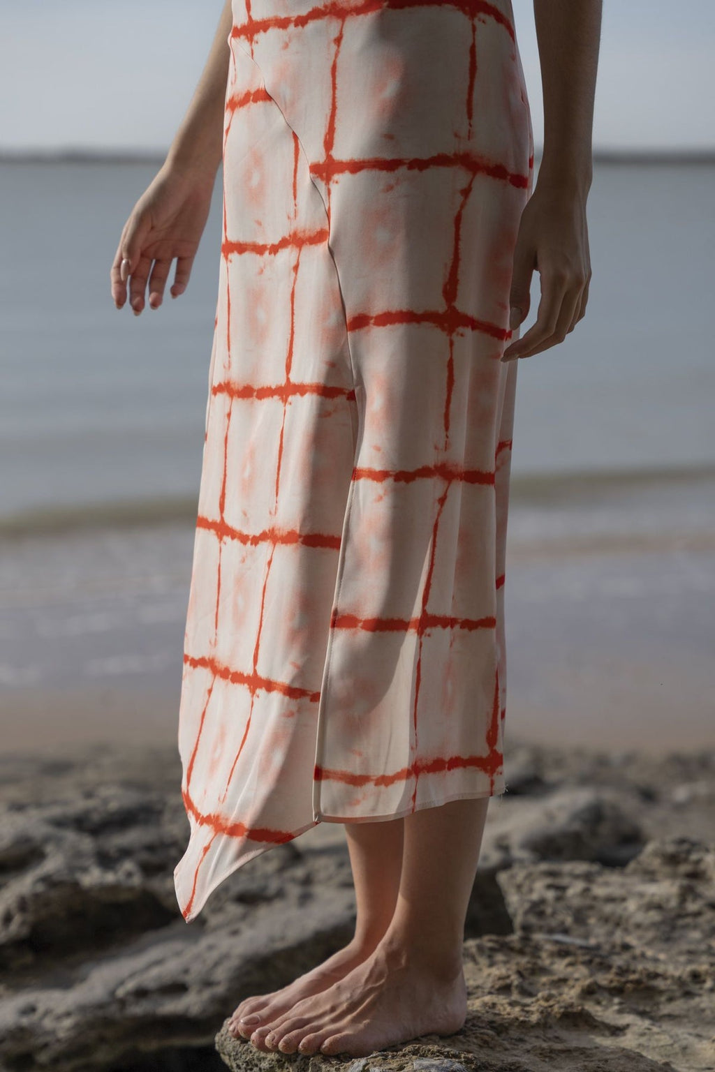 SAIA MIDI CORAL RISCAS VERMELHAS