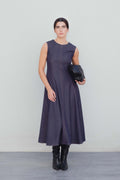 VESTIDO MIDI EFEITO GANGA