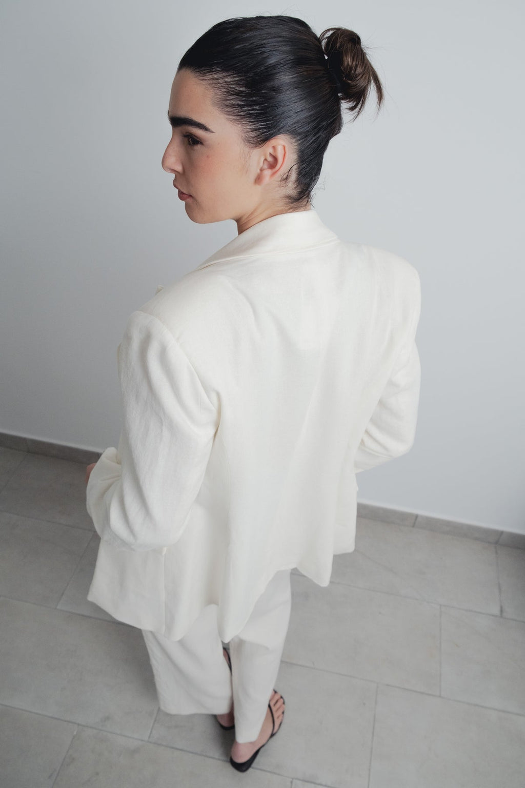 BLAZER DE LINHO CRU