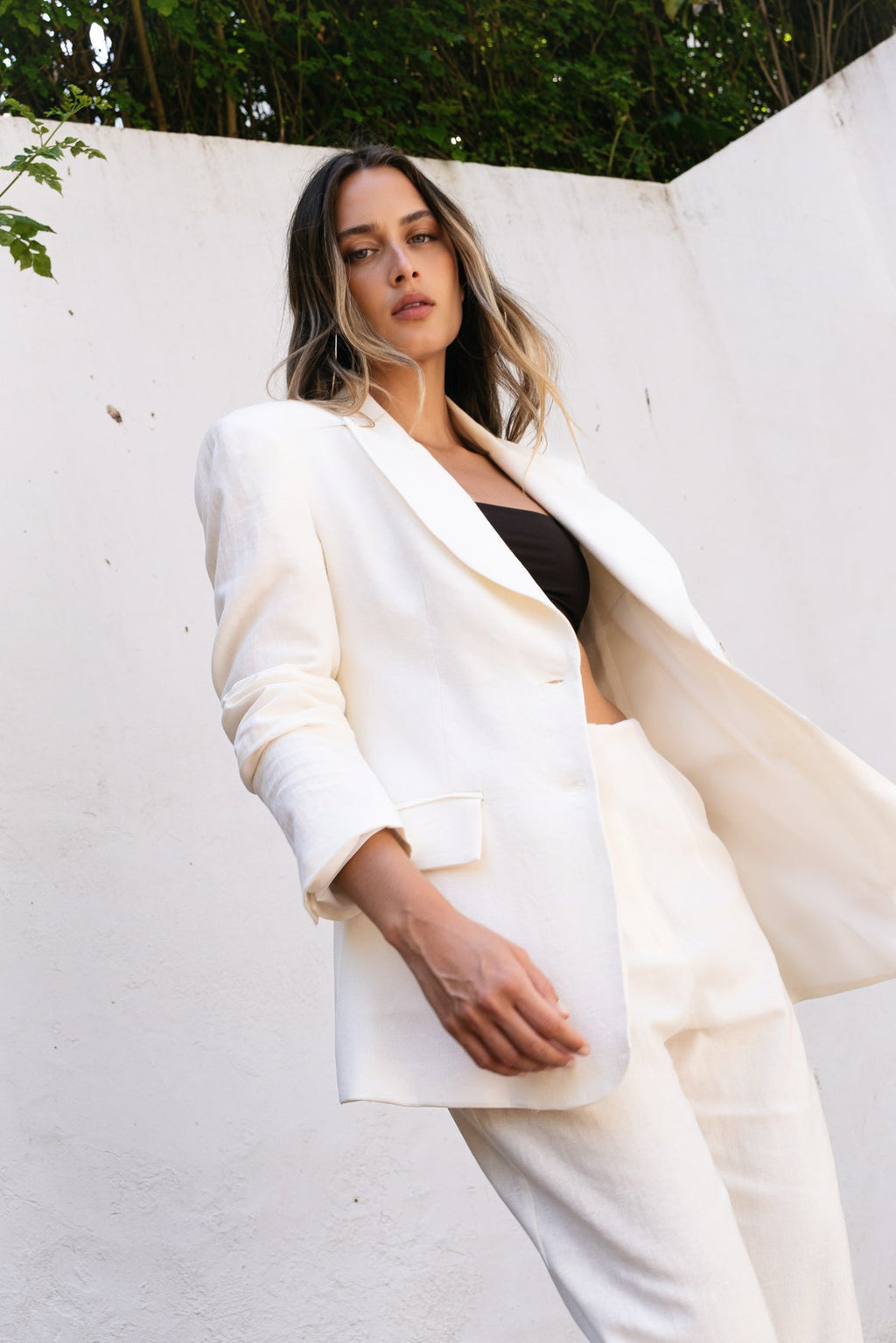 BLAZER DE LINHO CRU