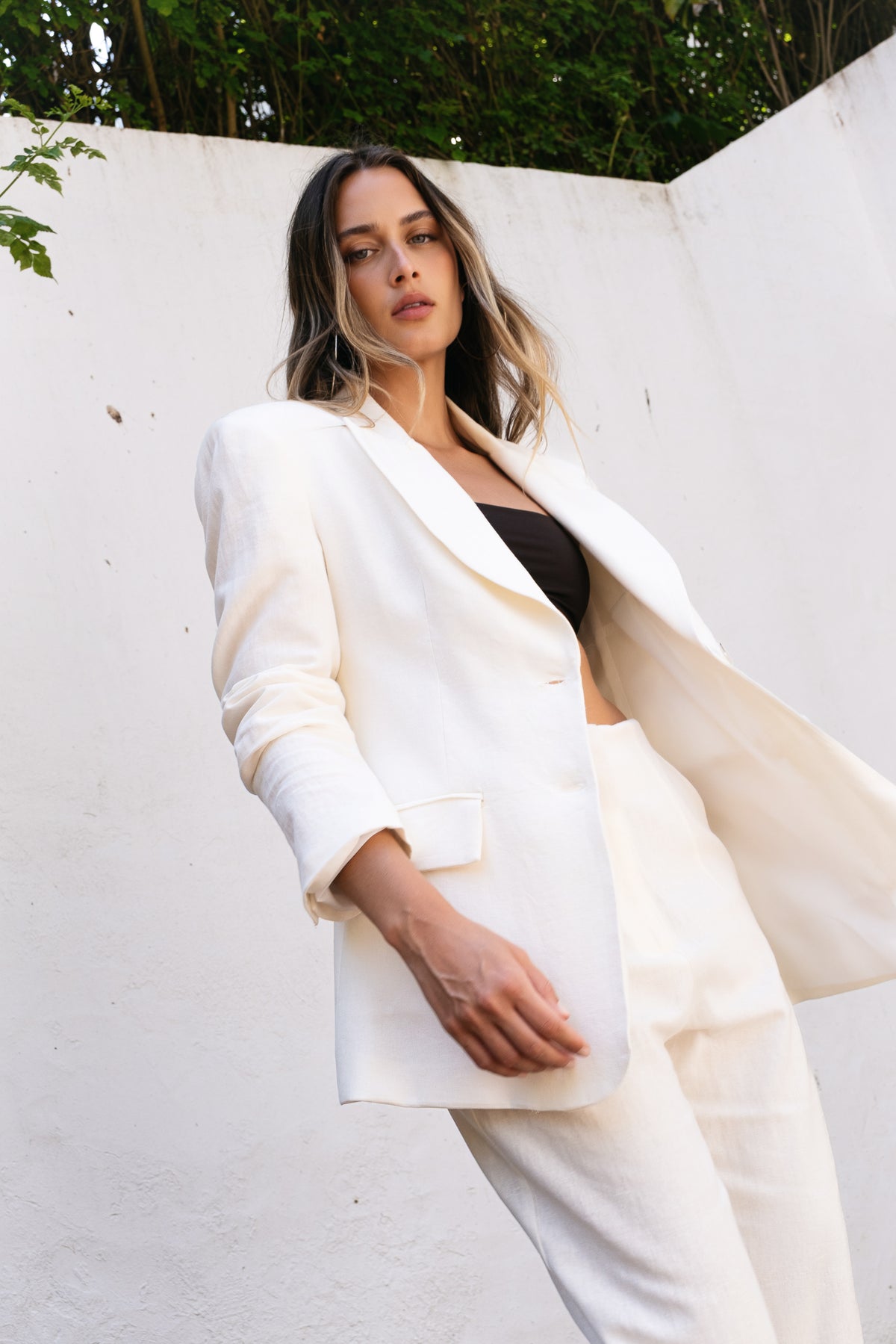 BLAZER DE LINHO CRU